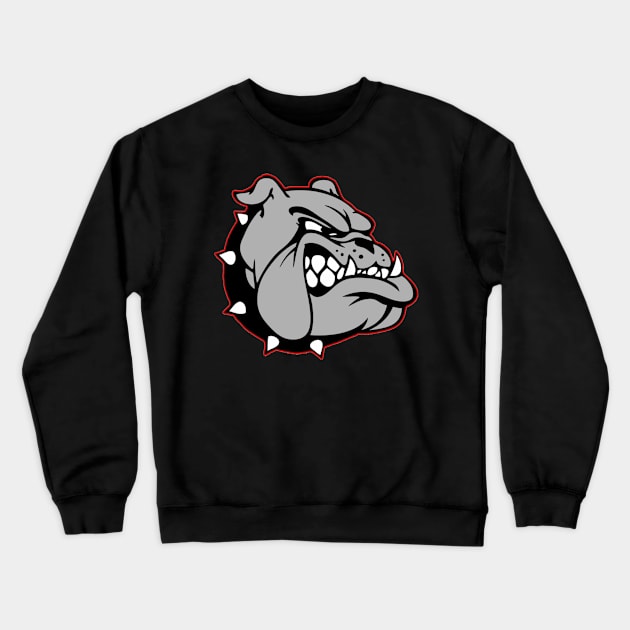 Angry bulldog Crewneck Sweatshirt by PharaohCloset